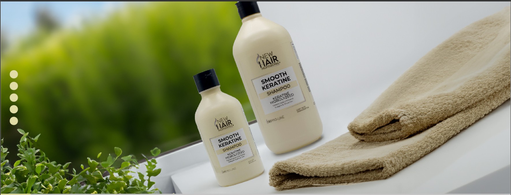 Línea Smooth Keratine de Ecos Lab — envases con marca